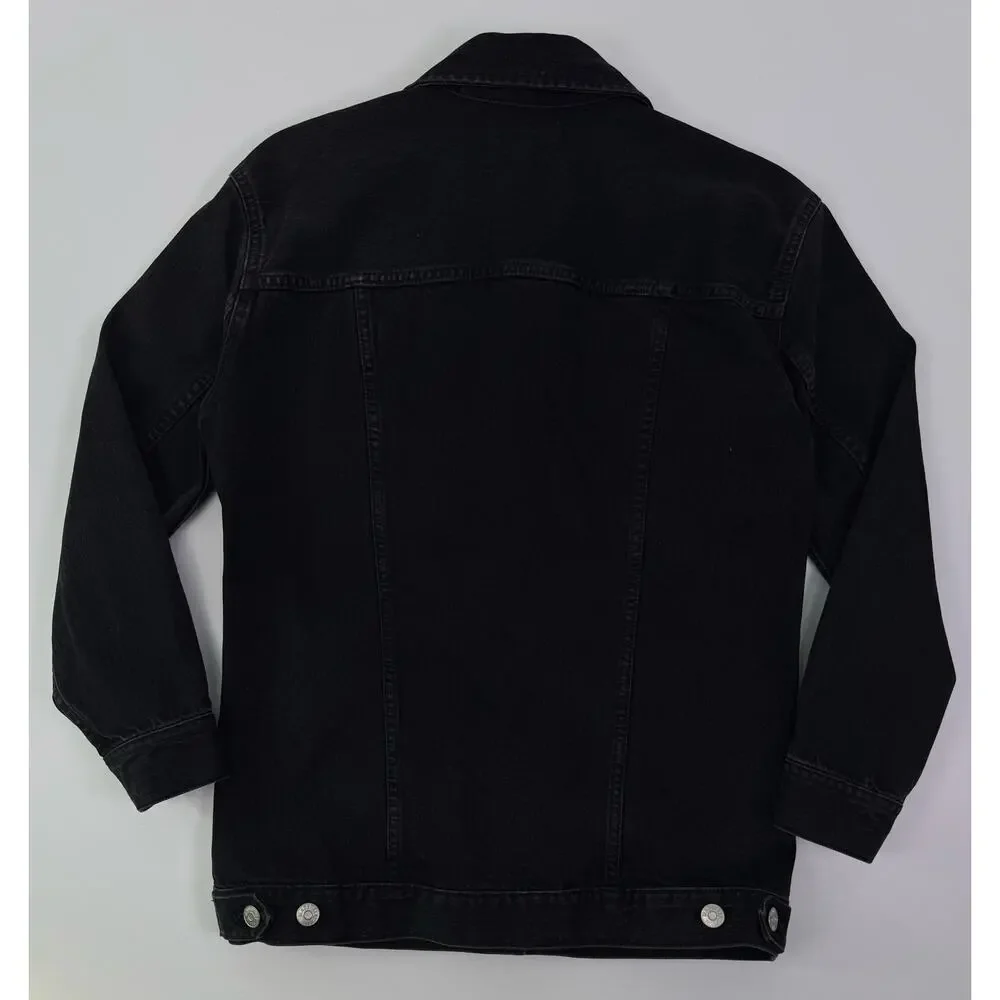 Madewell Black Denim Trucker Jacket Women’s XXS Classic Fit - Picture 5 of 8
